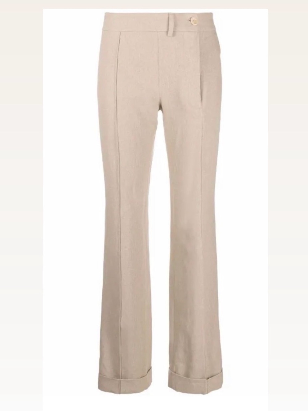 Jacquemus Beige Wide-Leg Trousers
